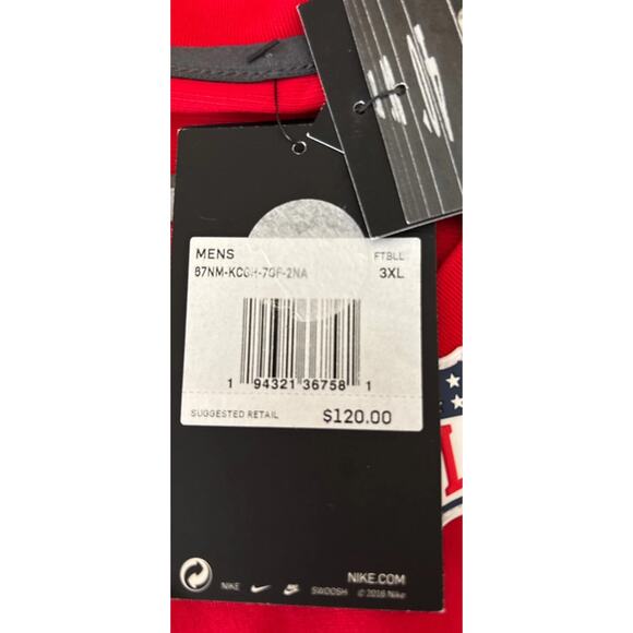 Patrick Mahomes Nike NFL Jersey Red  and White Graphics Unisex XXXL - Picture 13 of 16